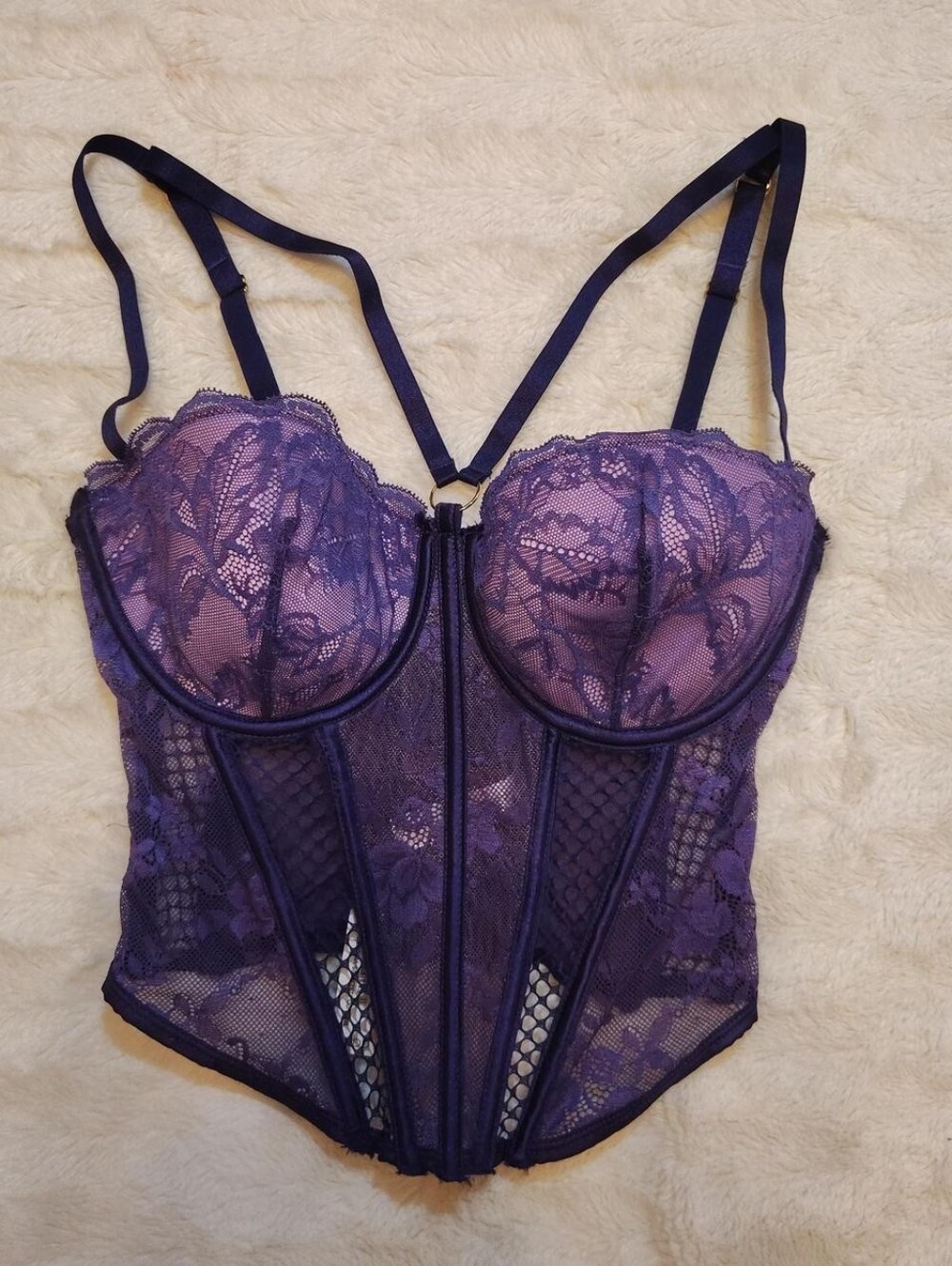 Adore Me Purple Corset Top